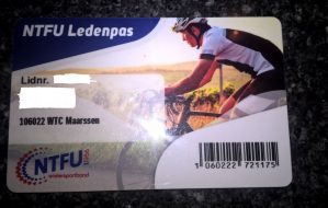 NTFU ledenpas bewaren