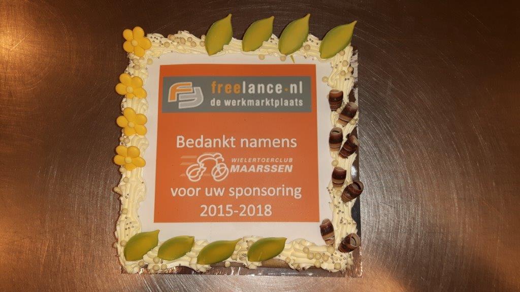 Je bekijkt nu Taart voor sponsoren